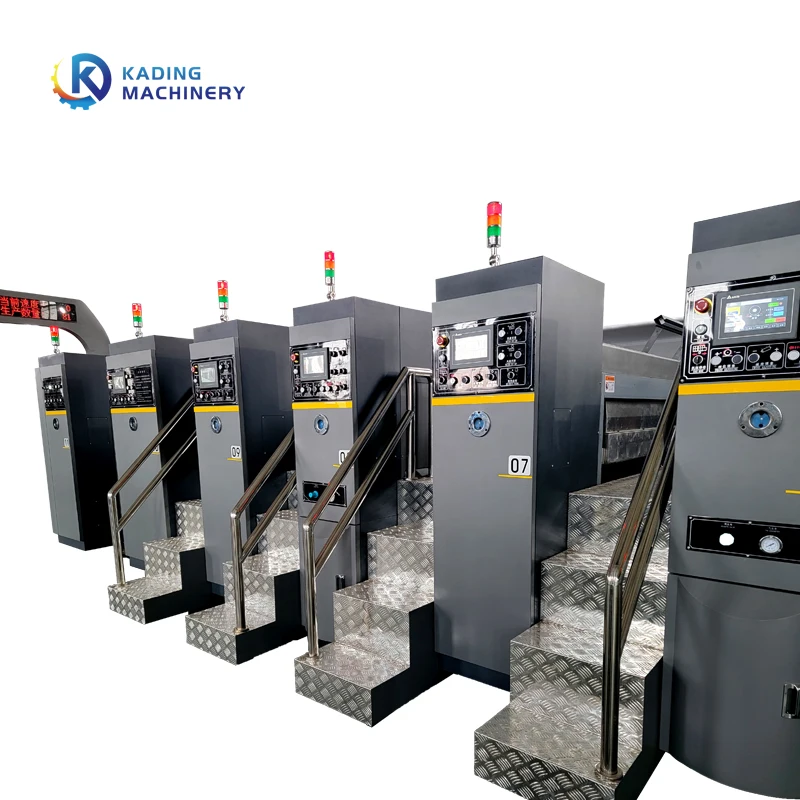 Full Automatic Pizza Box Making Carton Flexo Printing Slotting Machine With Drying Unit