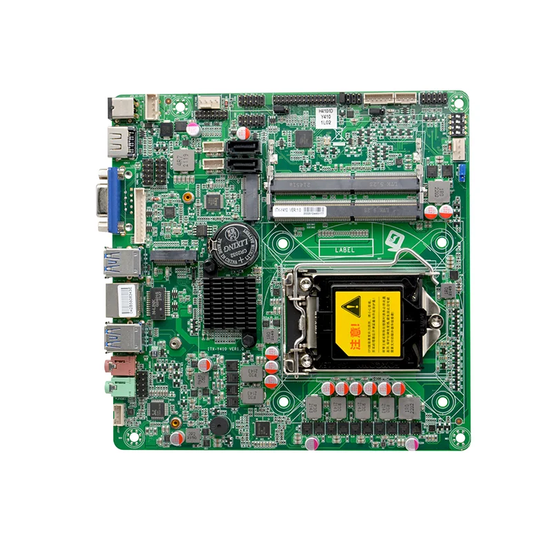 ITX-Y410 128GB LGA1200 10th Intel Celeron/Pentium/Core i3/i5/i7/i9 Processor DDR4 Supported Ram Motherboard