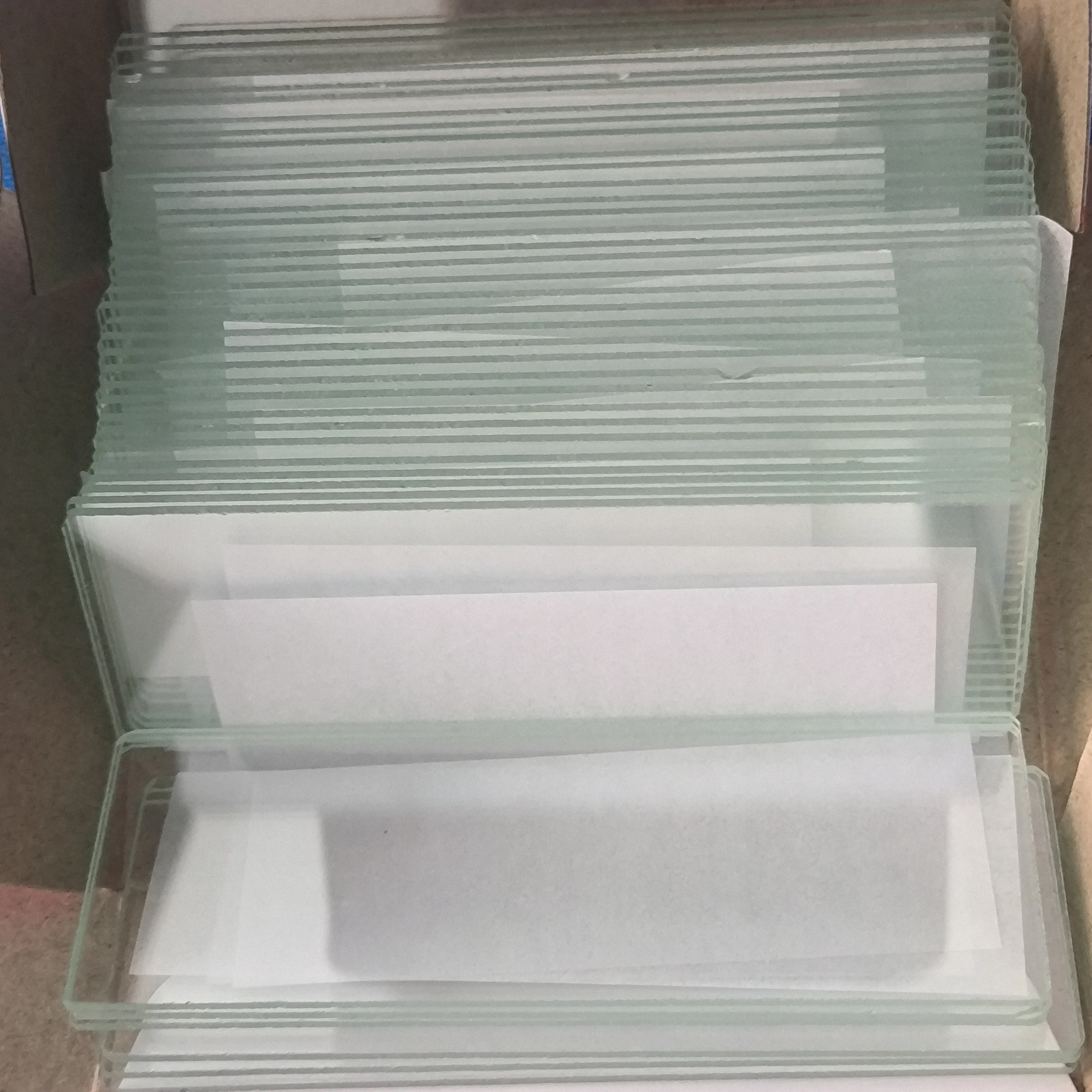 GLS 7101 7105 medical laboratory microscope slides Prepared Polished Frosted ground borosilicate glass slides