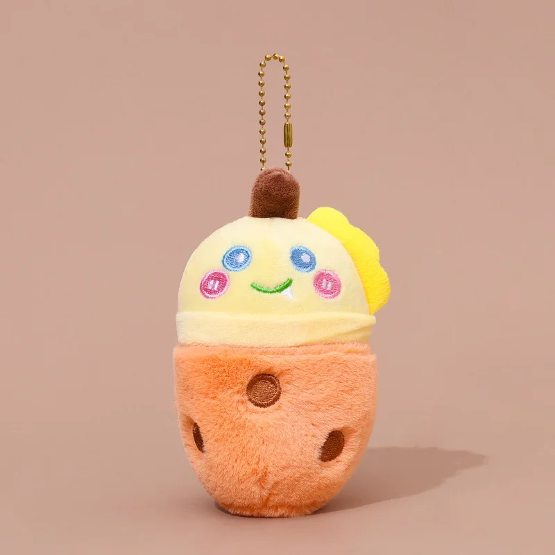 Cute Boba Milk Tea Plush Toy Soft Stuffed Pink Pearl Milk Tea Hug toy Balls Bubo Tea Cup Cushion Birthday Gift