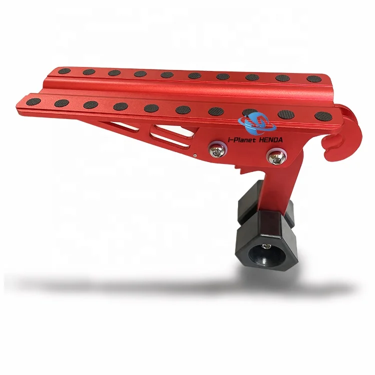 Car Accessories Red Foldable Car Door Step Pedal Rooftop Luggage Ladder Hooked Foot Pegs Vehicle Door Step