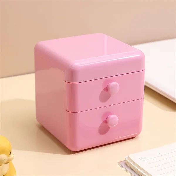 Large Capacity Rotary Plastic Box Desktop Multi-function storage organize for Makeup Brush Holder