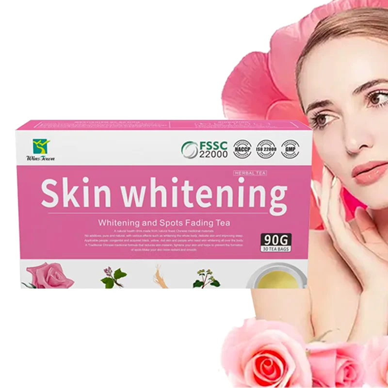 Private Label Skin Beauty glow smooth tea skin whitening high quality herbal help people anti aging radiant whitening Tea
