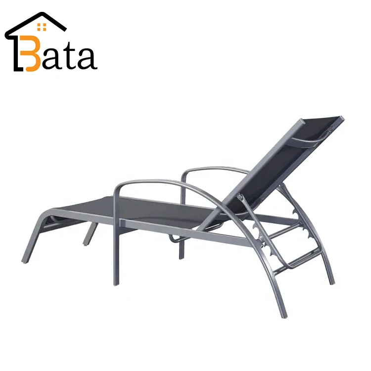 All Weather Wholesale Hotel Garden Daybed Outdoor Aluminum Leisure Poolside Sun Lounger
