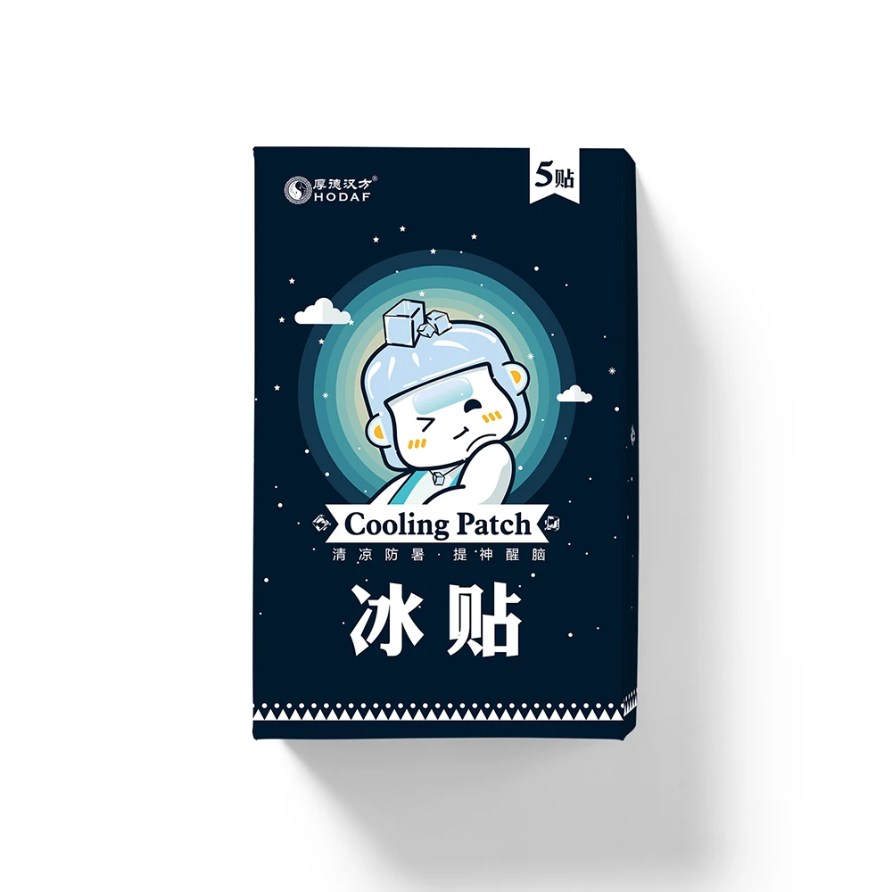 Листы охлаждающие гелевые патчи полоски для лба снимают головную боль зубную сонливость усталость