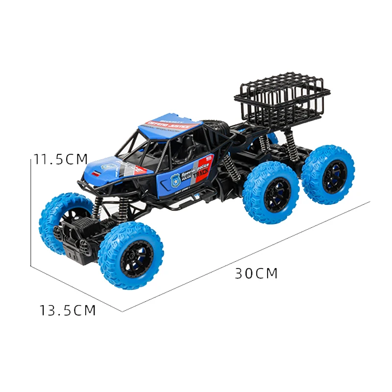 Custom Hobby 6WD Police Car Off-Road R/C Vehicle Toy High-Speed Climbing Kids Rc Truck Off Road Cars
