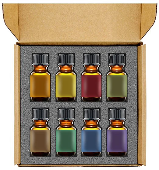 Private Label 8 Essential Oils 100% Pure Natural Highest Quality Peppermint Tea Tree Rosemary Orange Essential Oil Sets