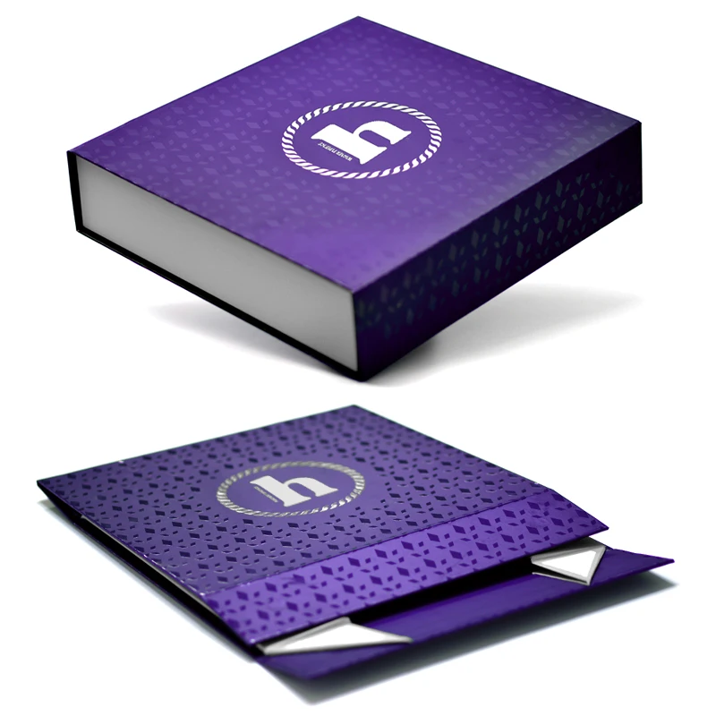 MU Custom Logo Collapsible Rigid Cardboard Shoe Gift Folding Box With Magnetic Closure