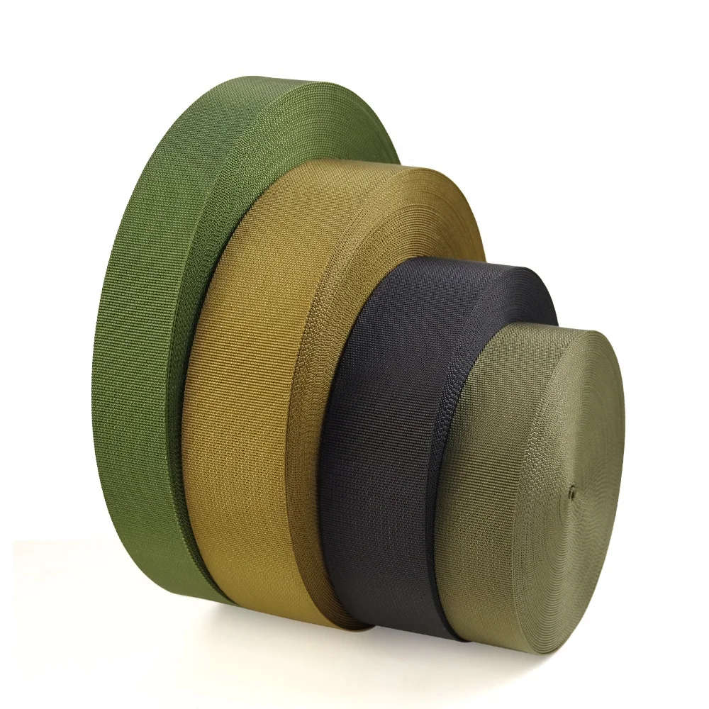 Manufacturer Custom 1.5 Inch 38mm Parachute Mil Spec Nylon Web Binding Tape Tactical Strap Webbing