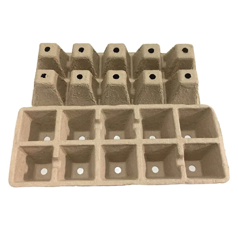 Paper Trays for Seedlings Molded Pulp Seedling Grow Box Seedling Planting Cups