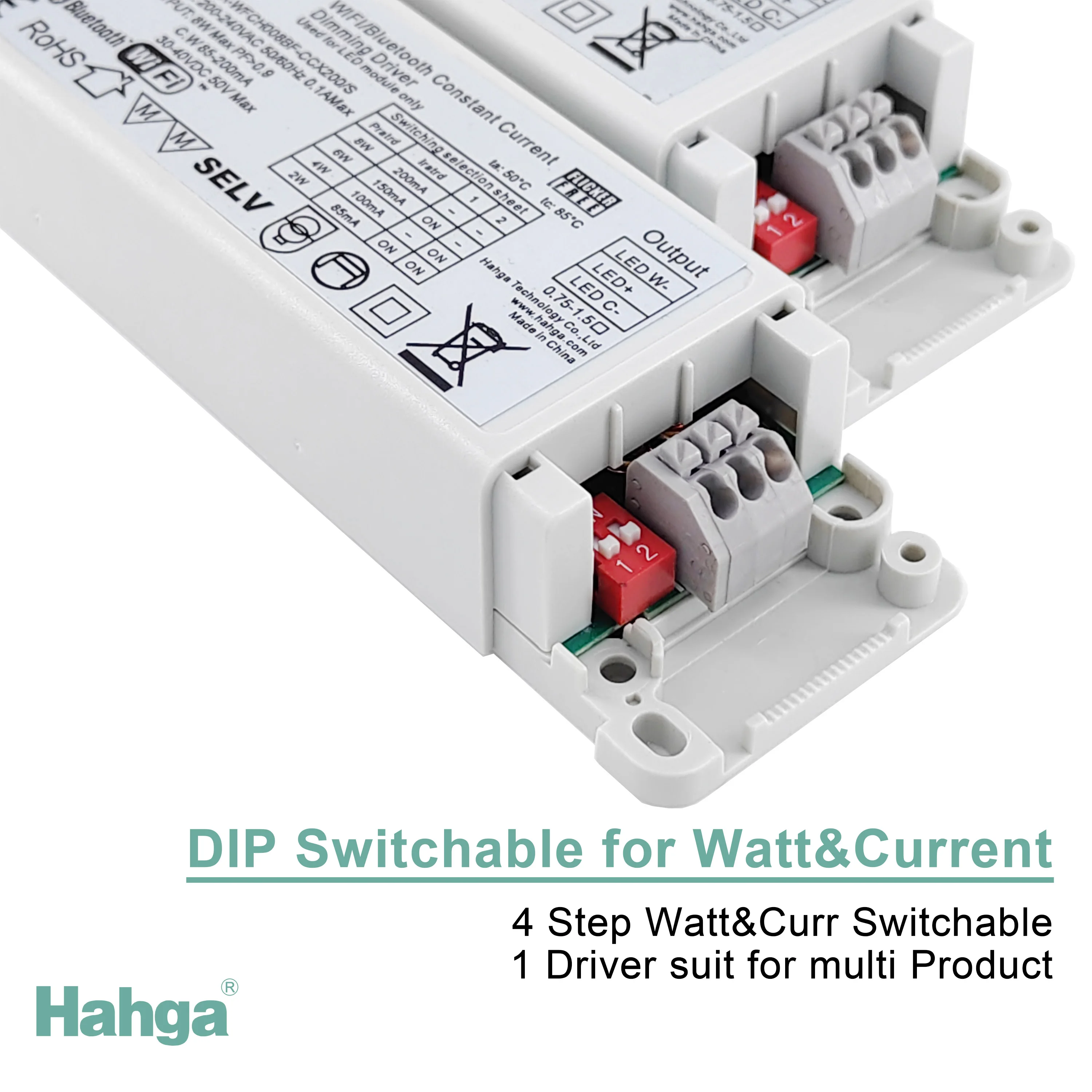 DIP switch CCT driver RF2.4G Wireless app wireless control Dimming Led Panel Light Driver Flicker Free 45W 100-277V