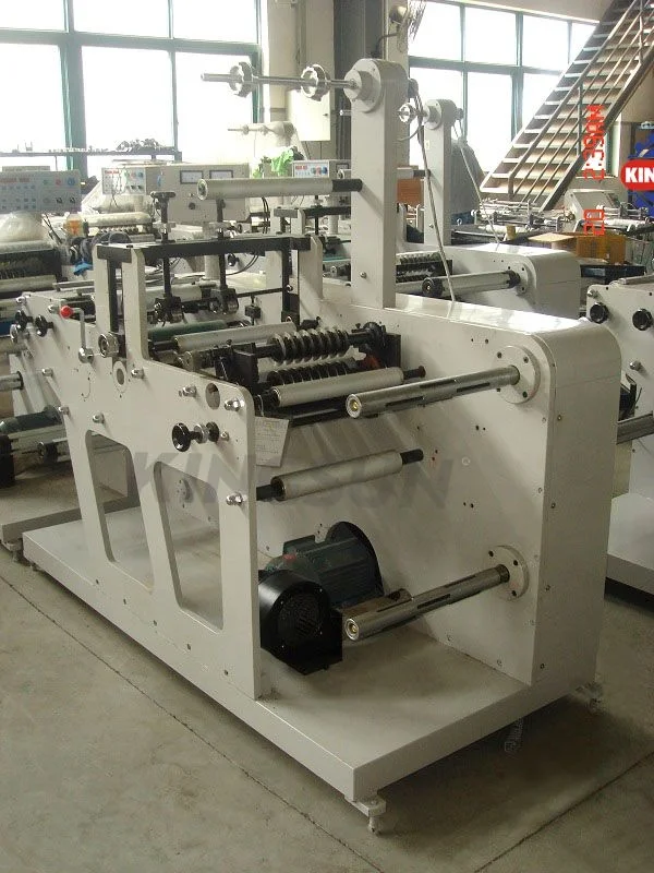 DK-320G Model Label Slitter Rewinder Machine with Rotary Die Cutting
