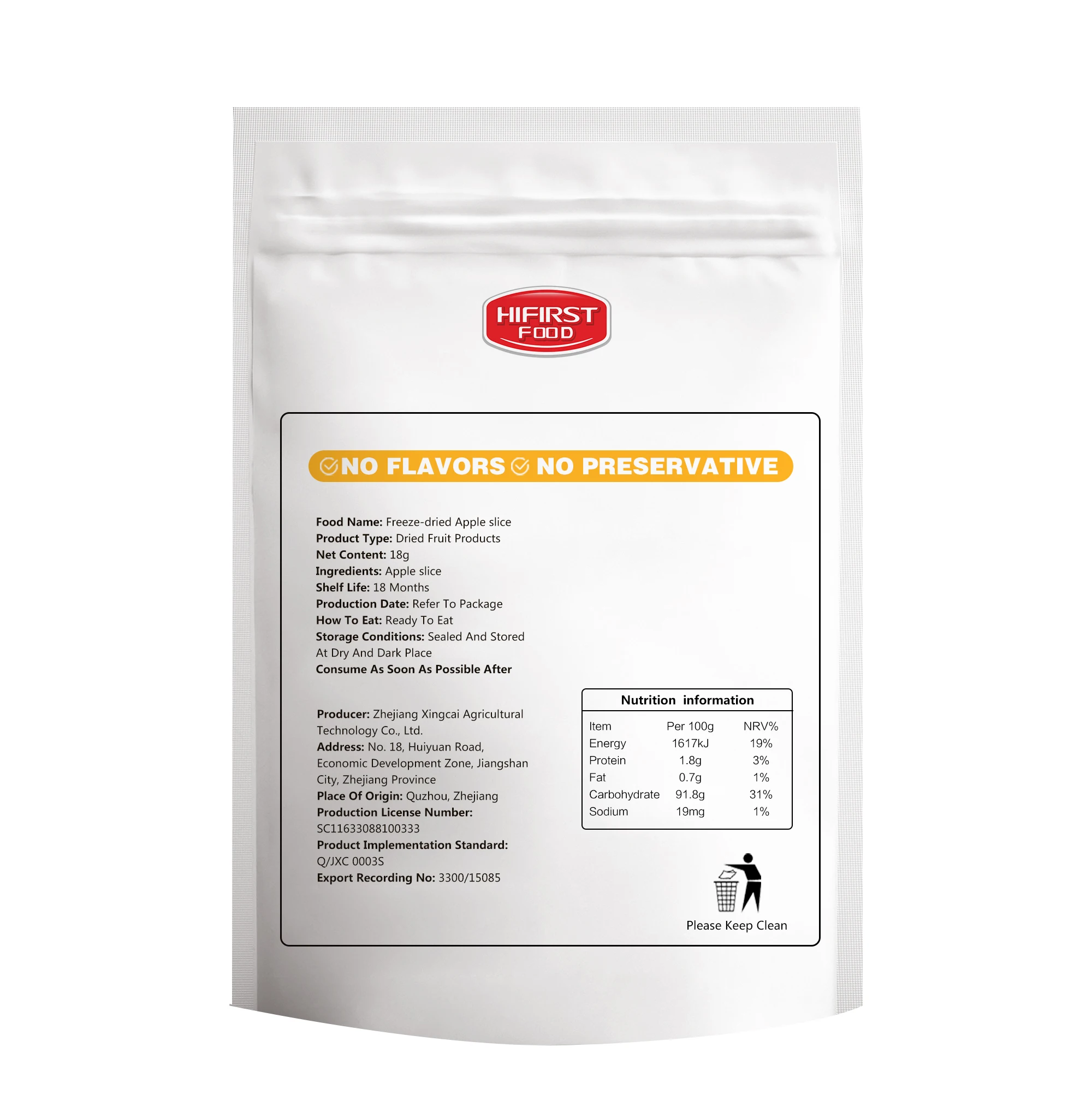 Лучшая цена FD фруктовые Чипсы яблока Замороженные яблочные закуски для продажи