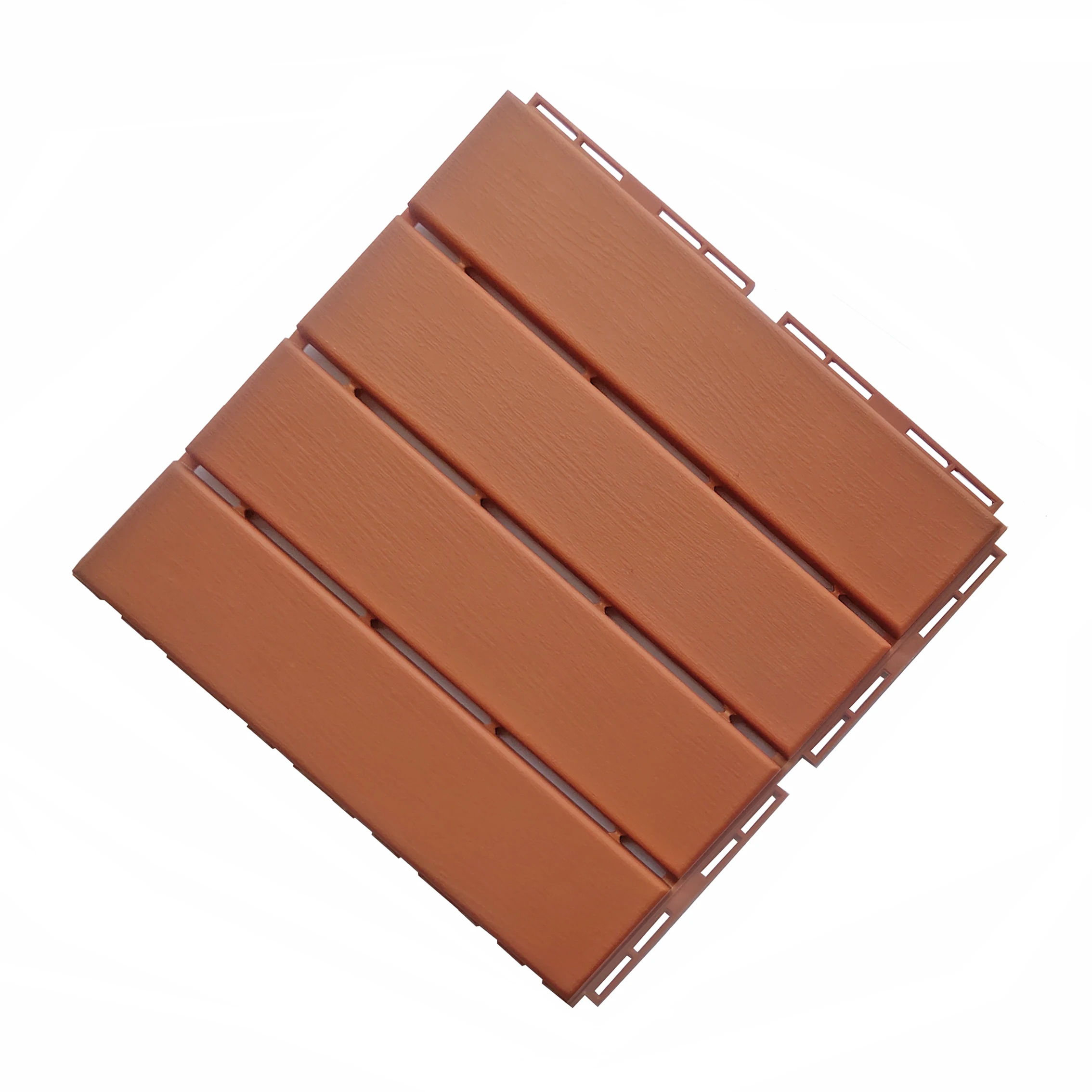 Wood Grain Splicing Plastic Floor Factory Outdoor Composite Interlocking Plastic Deck Tile PP Splicing Grille