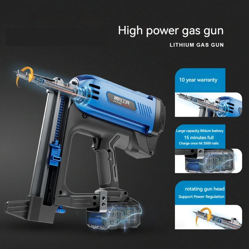Plumbers and electricians special rob concrete electric nail gun gas straight nail gun cement wall steel nail gun