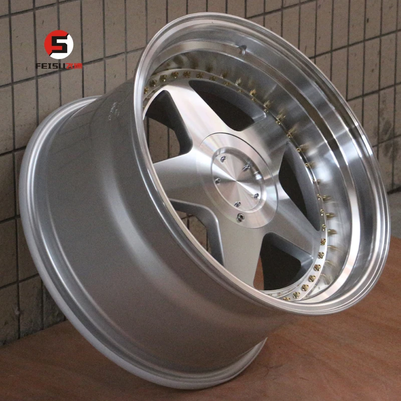 18 inch racing wheel deep lip concave aluminum alloy rims wheels  mags for VW Golf4-5  passenger car tires