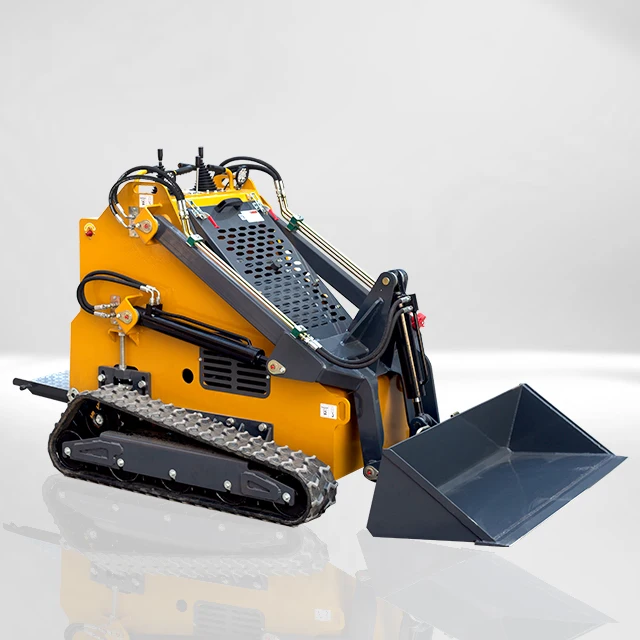 Fast Shipping Epa Ce Mini Crawler Loader Multifunctional Skid Steer Loader 0.8Ton 1Ton  Mini skid steer loader with track