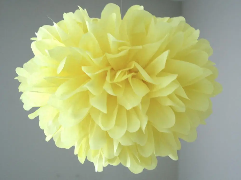 Оптовая продажа, бумажные украшения для вечеринки в виде цветов, помпоны из салфетки 6 дюймов