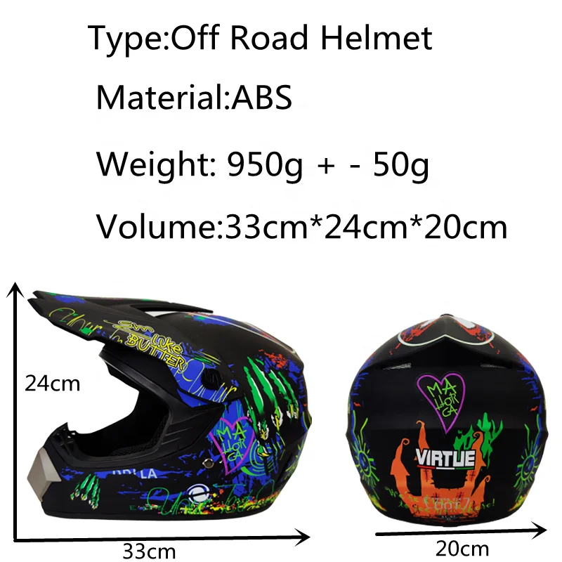 Full Face Motocross Helmet New Design Motorcycle Off Road Helmet Motocross Helmet