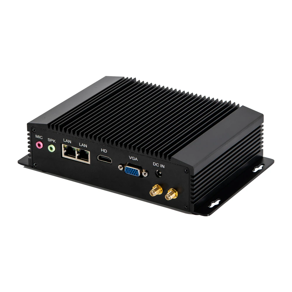 4GB DDR3L J1900 industrial pc RAM DC 12V 6COM fanless case Dual LAN support ACPI mini industrial pc
