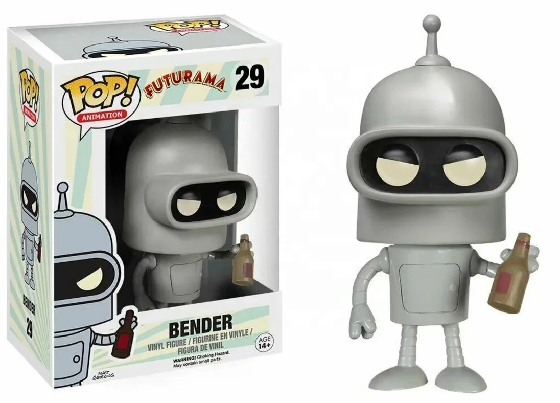 Wholesale Comic series kids toy funko pop Futurama Anime Suit Collection PVC Model Toys with funko pop protector Action Figures