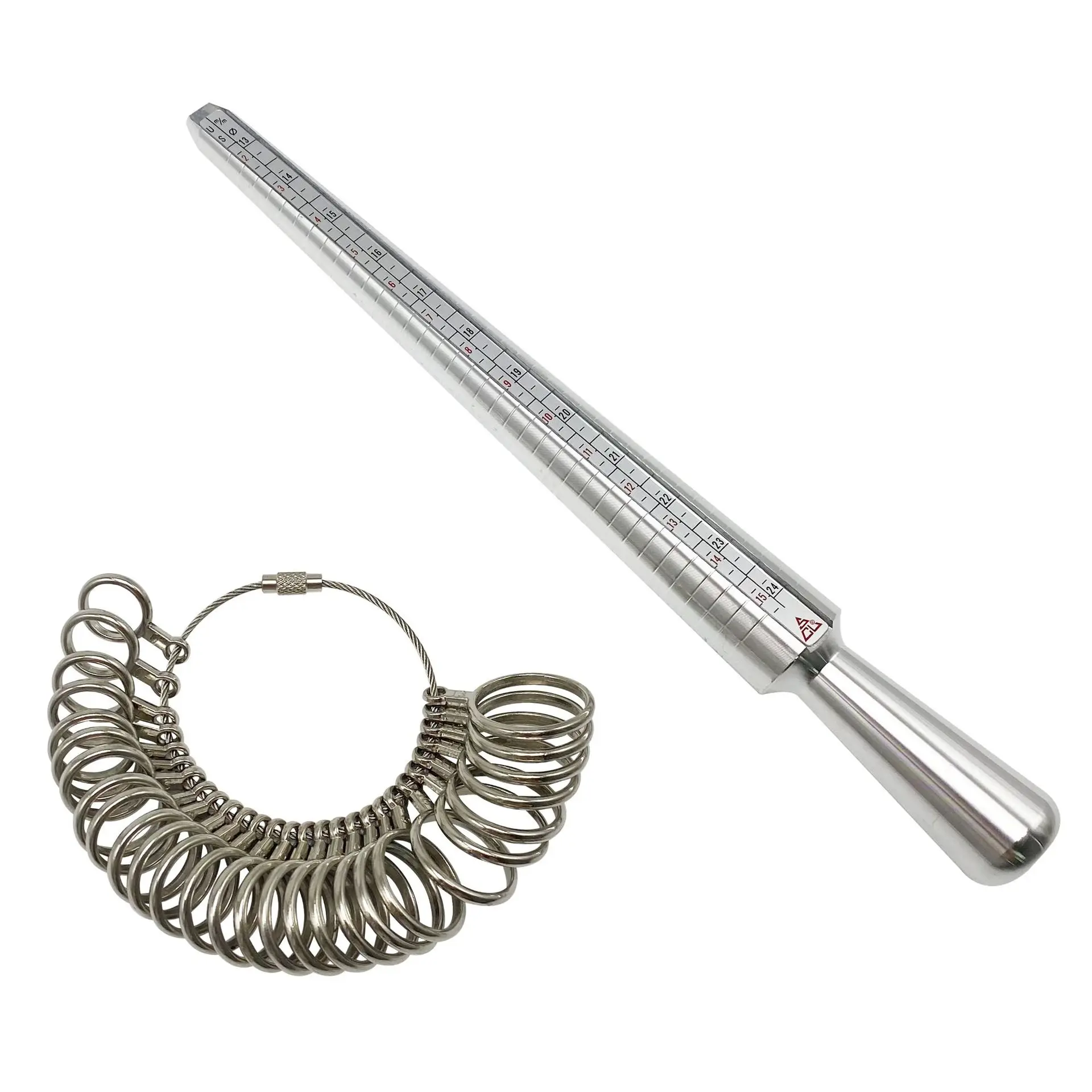 Professional Jewelry Tools Ring Mandrel Stick Finger Gauge Ring Sizer Measuring UK/US Size For DIY Jewelry Size Tool Sets