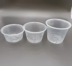 74mm PP cup 95ml 115ml 160ml  Disposable take away sauce cup plastic cups