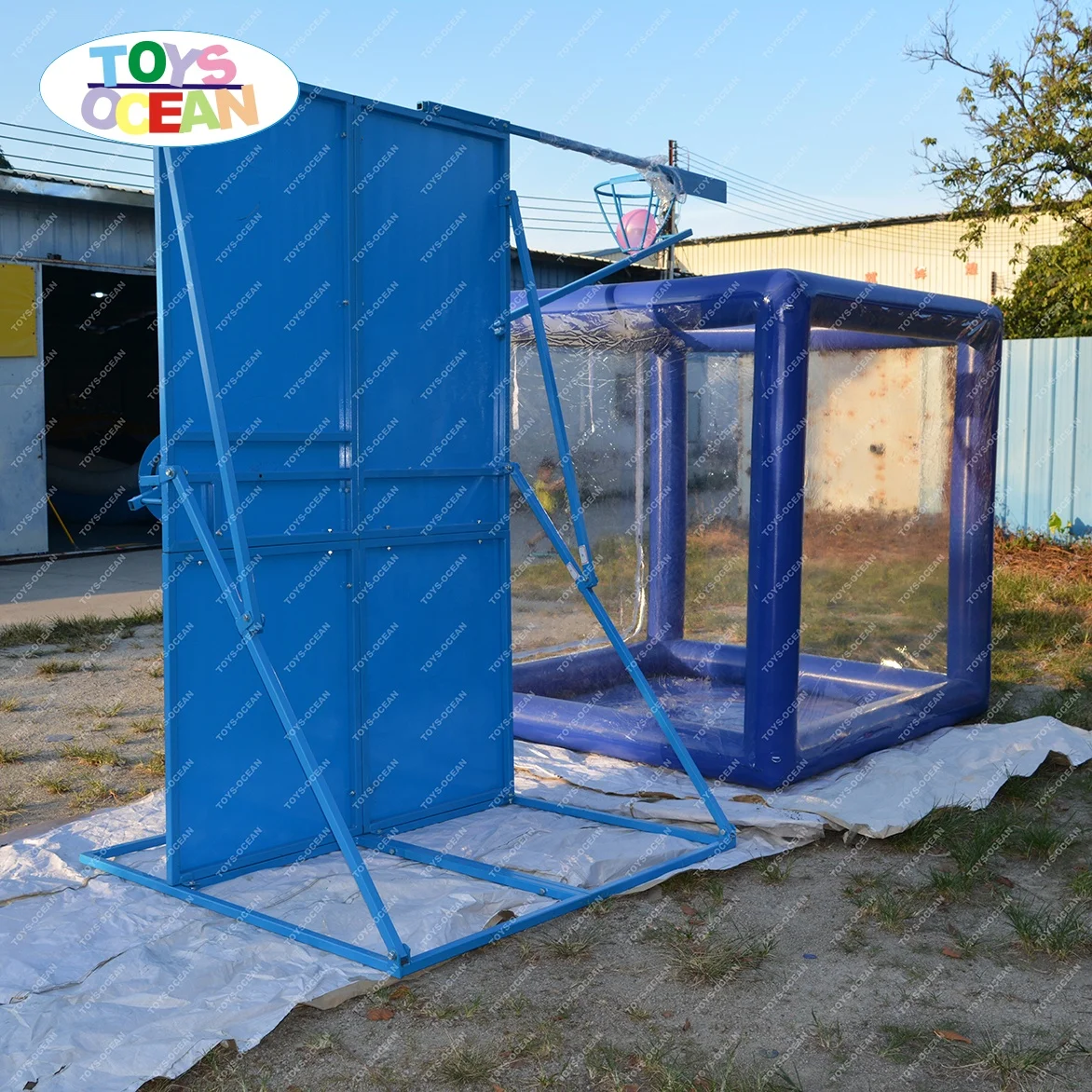 new design inflatable dunk tank alternative burst water balloons