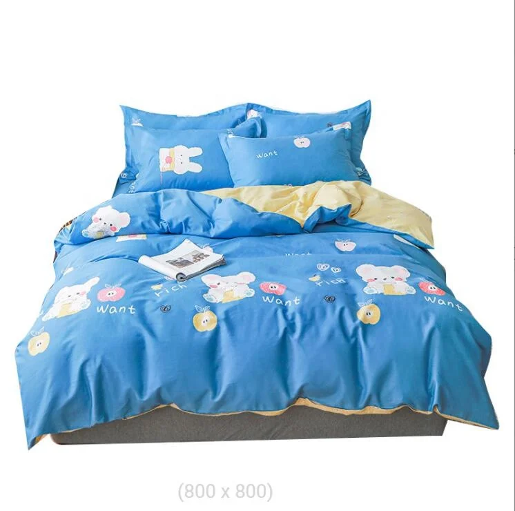 domestos cleaning products Fashion hometextile fabric New Arrival Reactive Print Printed Bedsheet for Wholesale OEM Order