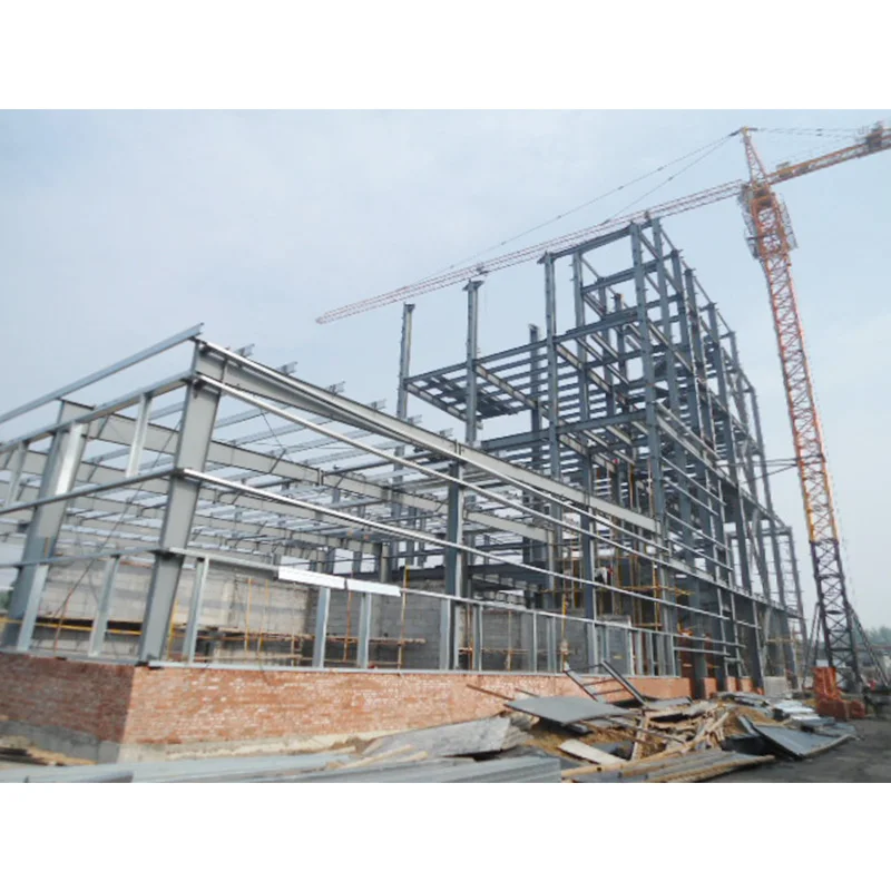 Galvanized steel warehouse building construction multi storey light steel structure office building supermarket