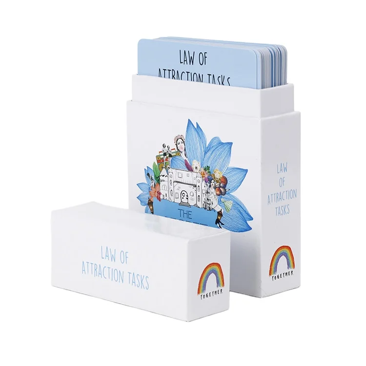 Custom Animal English Alphabet Learning Dry Erasable Flash Cards Digital Printing on Duplex Board