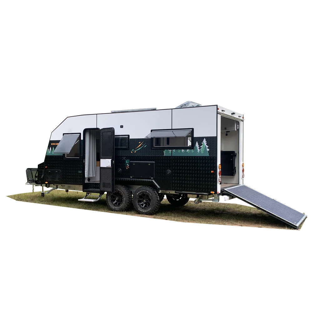 Ecocampor 19FT Off-road RV Caravan Toy Hauler Caravan