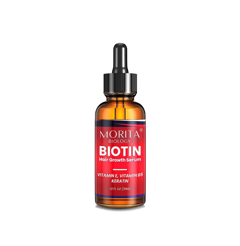 Biotin Hair Growth Serum with Castor Oil  Argan Oil Hair Loss Prevention Treatment with fine thinning hair Formula to Help Gro