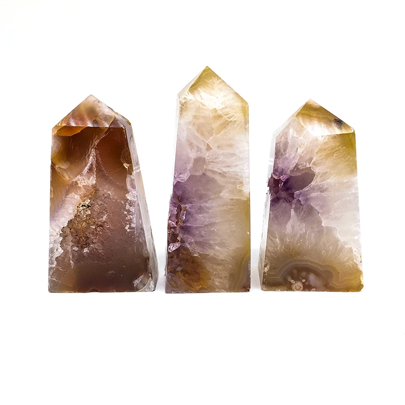Wholesale Natural druzy pink amethyst points high quality druzy purple amethyst tower healing crystal for decoration