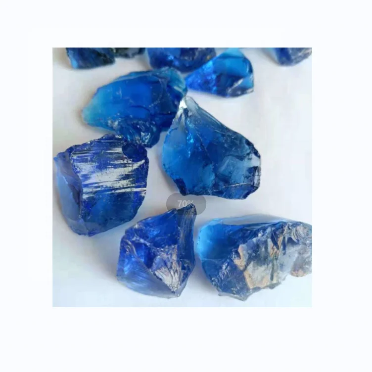 Large supply of high-quality colored glass rocks