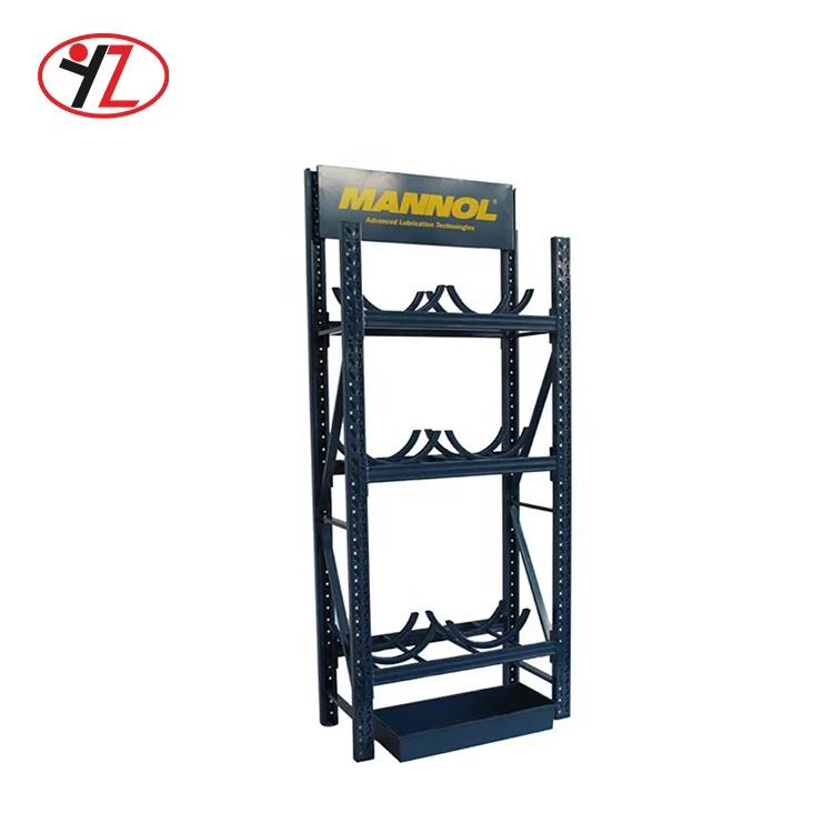 drum Oil display rack/ Metal drum Lubricant oil Shelf for 20L