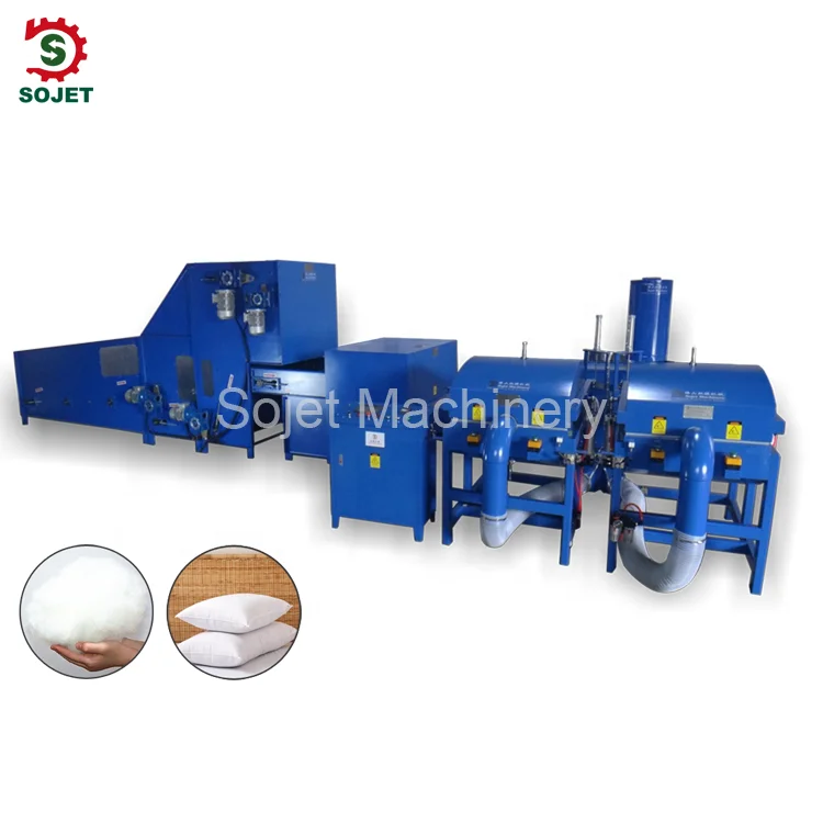 Automatic Fiber Opener Waste Filler Recycling Machine Polyester Fiber Cotton Opening Pillow Stuffing Filling Machine