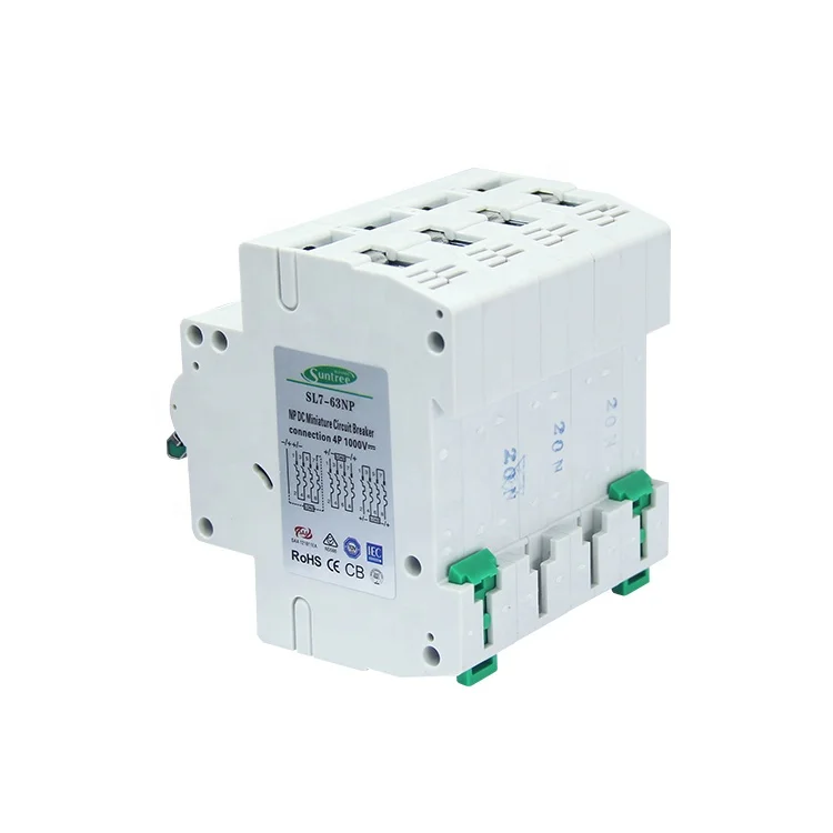 L7-63 солнечный PV DC MCB 32A 550 в 800 1000 1200 электрический мини автоматический выключатель