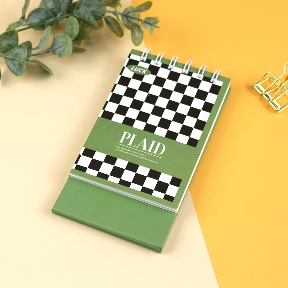 2024 Simple Desk Calendar Notebook Desktop Decoration Schedule Plan Calendar Weekly Perforation Coil Binding Table Calendar