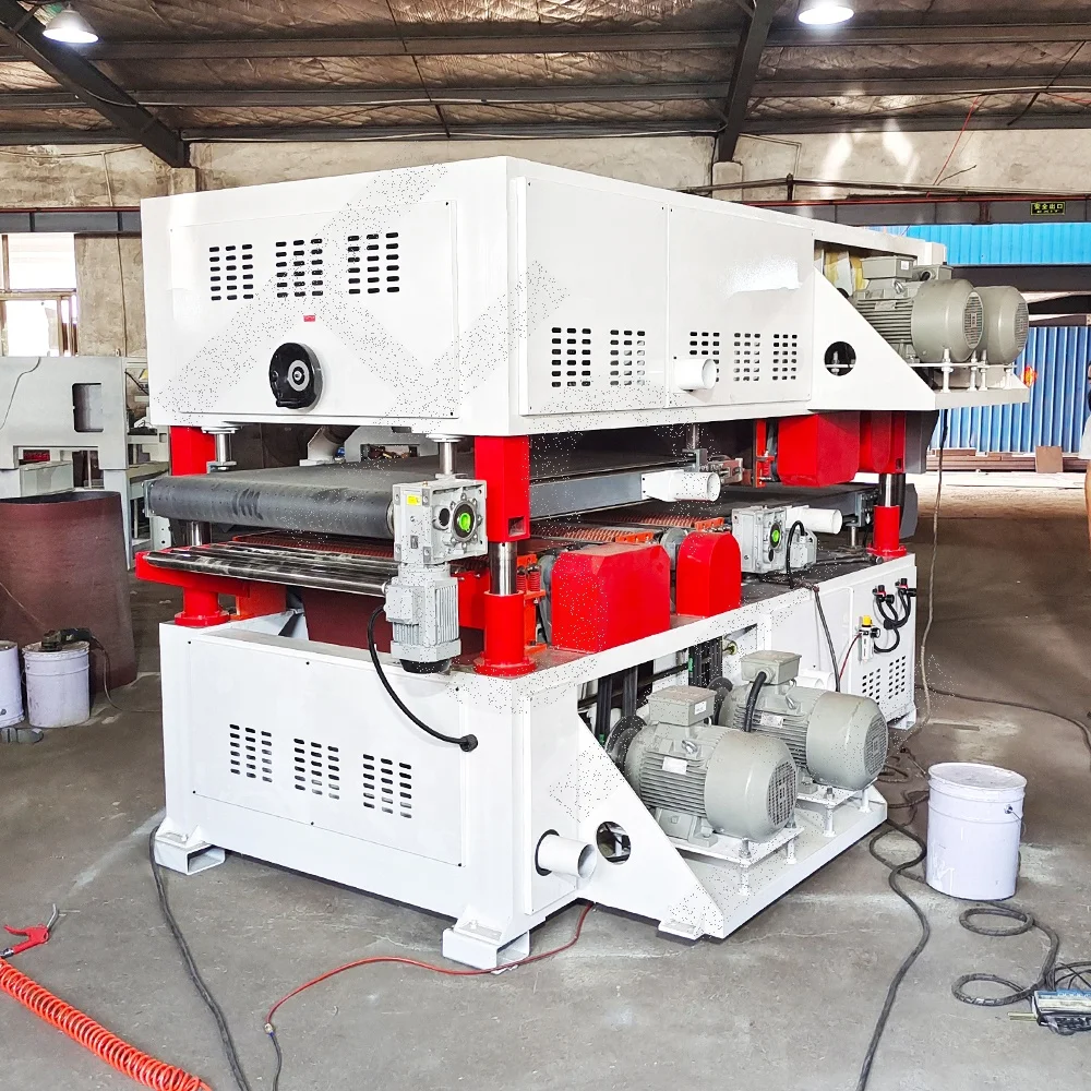 Manufacturer of Double Side Wood Sanding Machine For 39 inches  Width