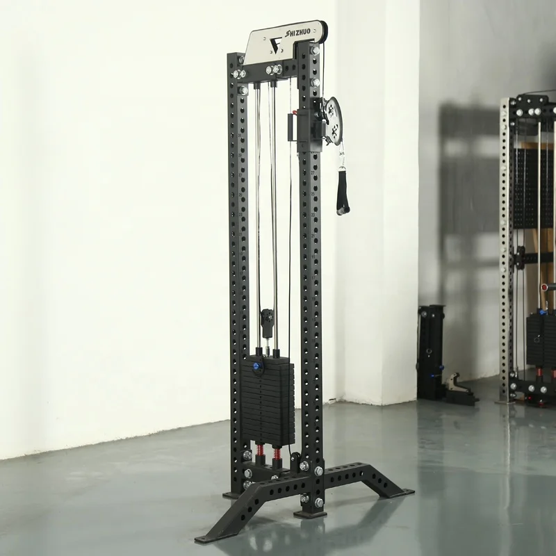 Home use Multi Functional Trainer  Weight REP 3mm steel tube Power Cage Single cable machine for club