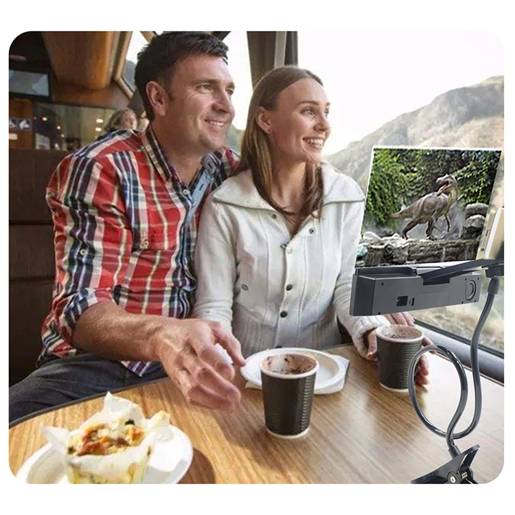 New 3D Video Magnifier 12 inch Mobile Phone Magnifier Phone Screen Amplifier with Speake