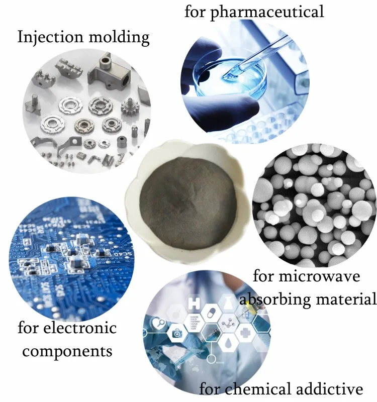 2-10um iron powder Fe 99.5% carbonyl iron powder high purity micron iron powder price for microwave absorbing