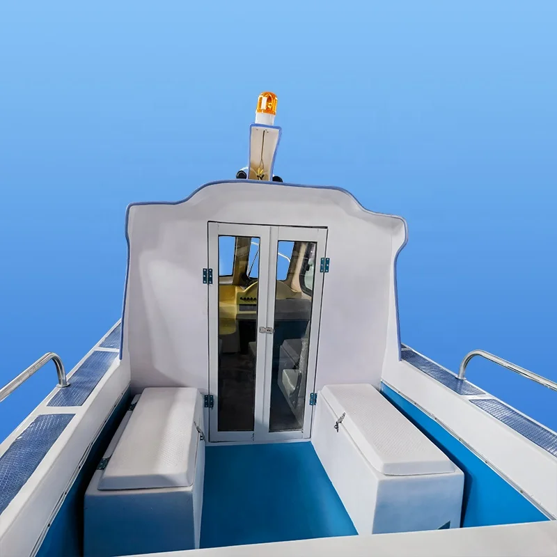 17ft/5.2m fiberglass small jet ski wave boat half closed cabin speed boat for sale
