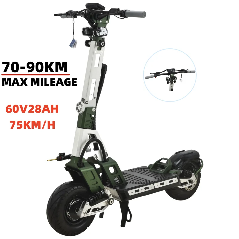 Emark EEC COC Certificate 60V 28AH Battery Electric Scooter 1600W Big Motor Three Wheel OEM Power Time Charging Color Origin ZHE