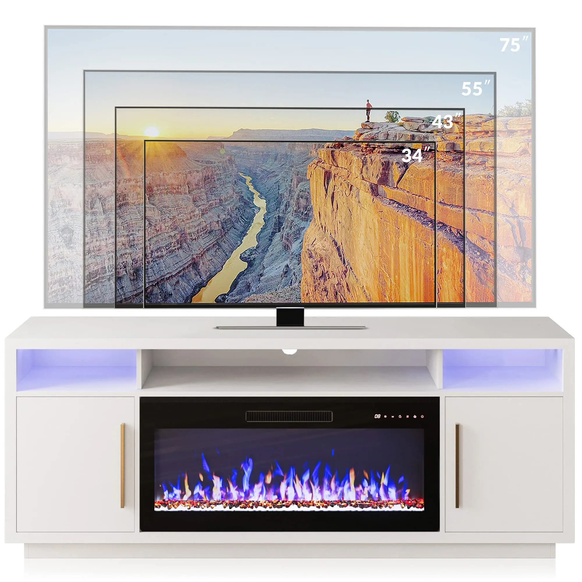 Подставка для телевизора fire place meubles роскошная светодиодная подсветка мебель гостиной шкаф