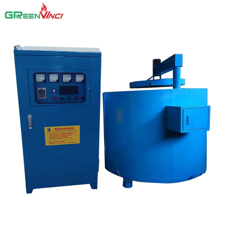 Greenvinci wholesale power saving 300kg-3500kg medium frequency copper aluminum electromagnetic induction melting furnace