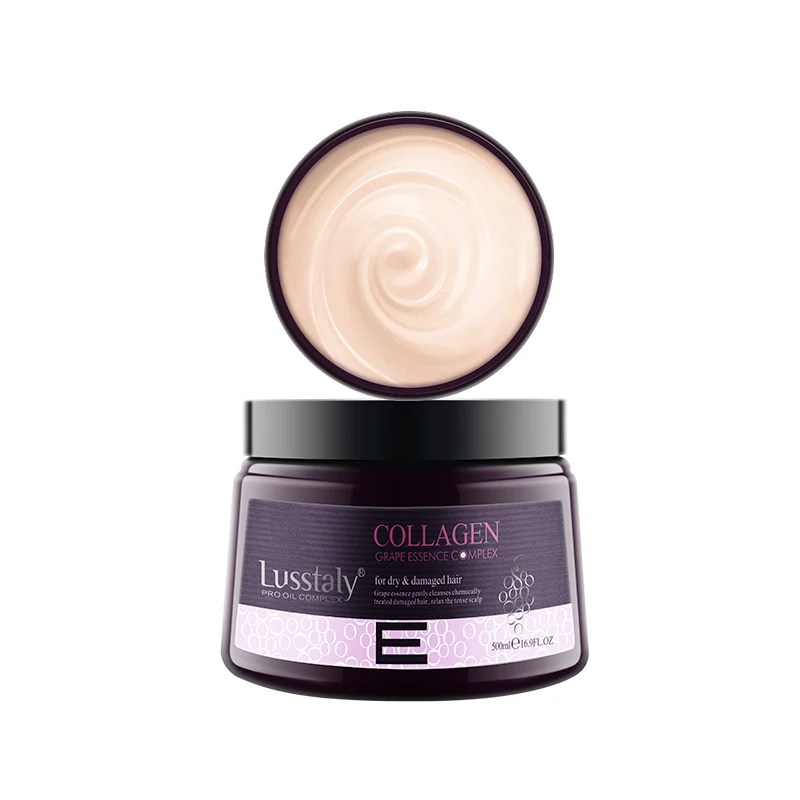 
Lusstaly Collagen Complex Hair Treatment with Argan Oil Grape Essence Keratin Vitamin for Repair Damage Hair 