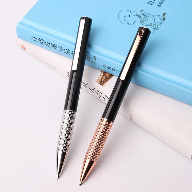 Wholesale stainless steel metal custom logo laserable office ball point pens