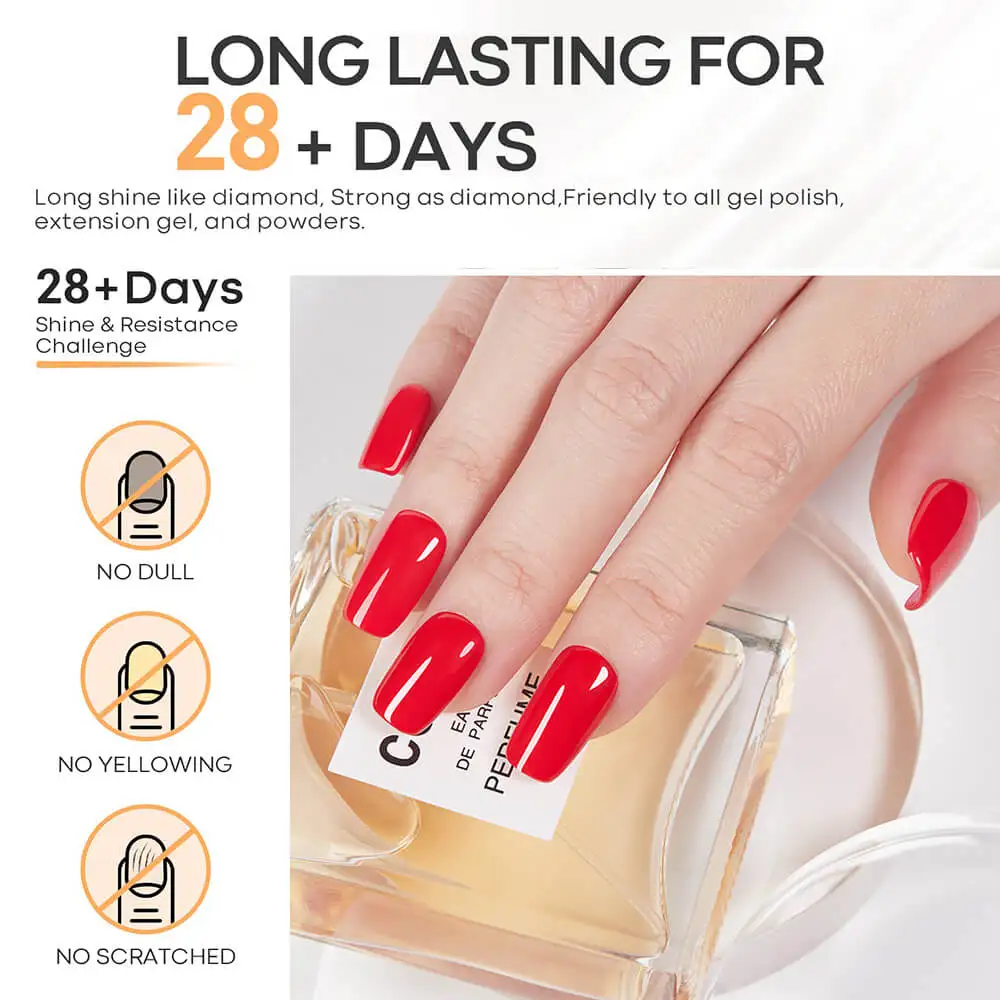 OEM Private Label 15ml Clear Shiny No Wipe Base Top Coat Gel Soak Off UV LED Top Coat and Base Coat Gel Polish